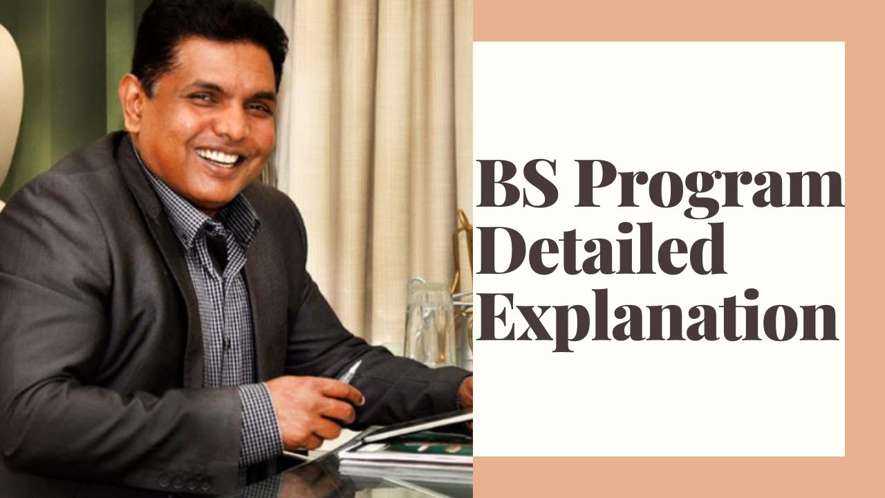 A detailed explanation by Dr David K Pillai regarding the ongoing BS program at DMSF