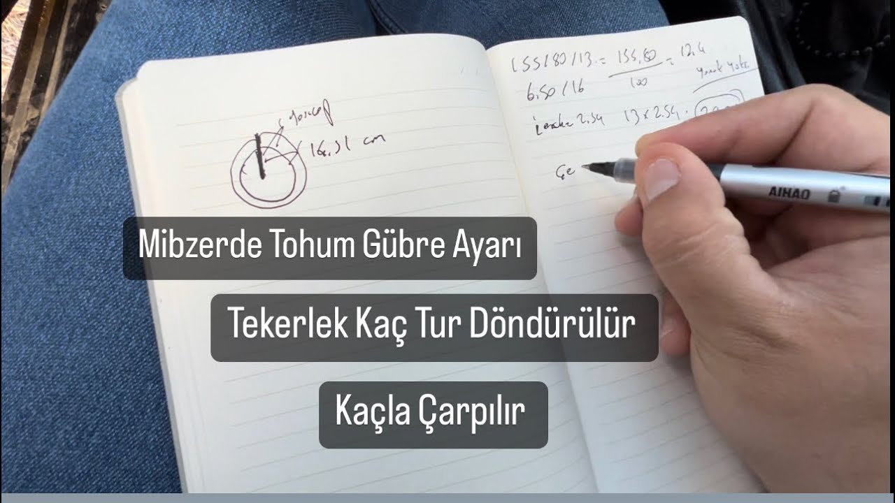 Mibzerde Tohum Ayarı Nasıl Yapılır | Tekerlek Kaç Tur Döndürülür | Çarpan Katsayısı Nasıl Bulunur