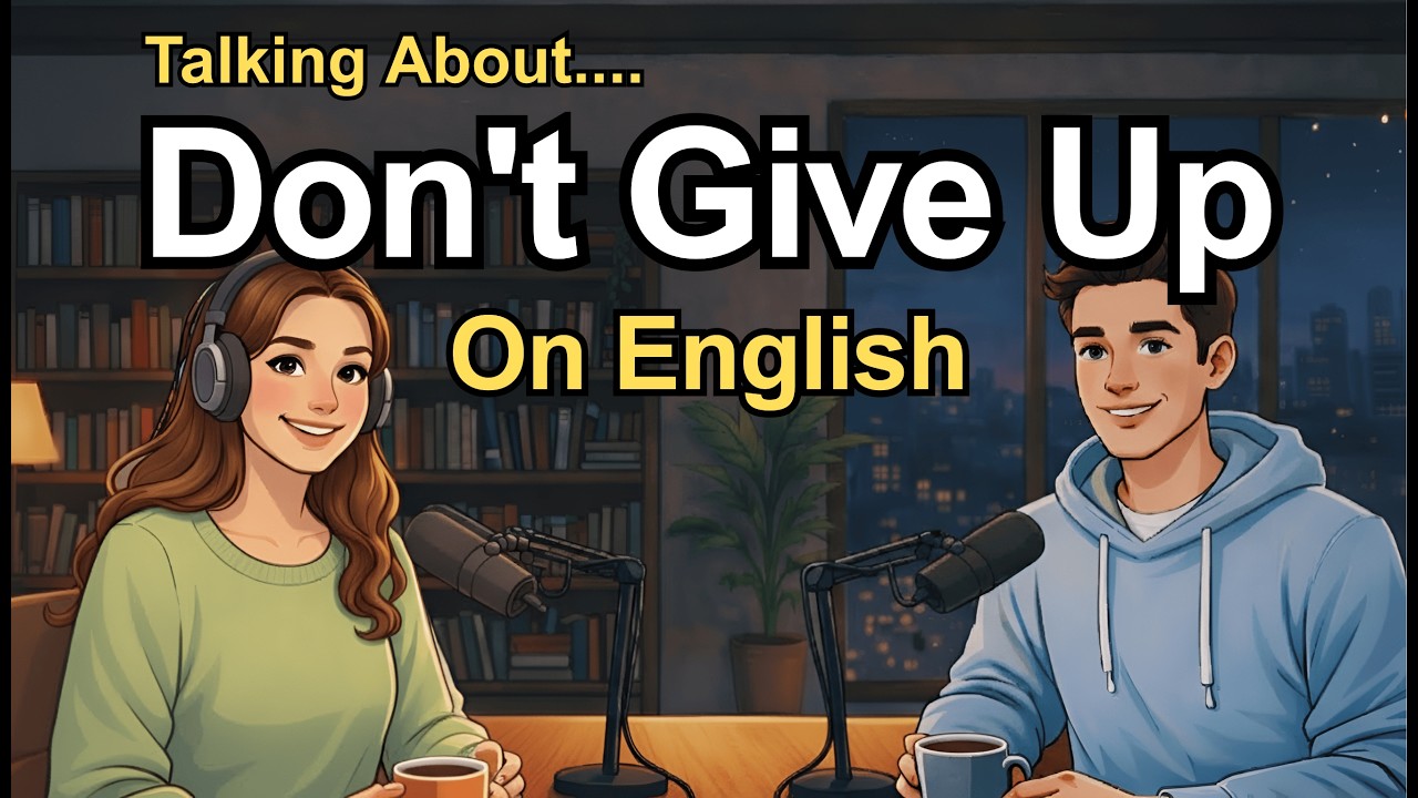 “Don’t Give Up on English | A Motivation Podcast for Beginners | English Conversation Practice