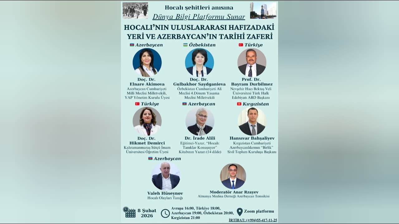 Dünya Bilgi Platformu Sunar: Hocalı'nın Uluslararası Hafızadaki Yeri ve Azerbaycan'ın Tarihi Zaferi