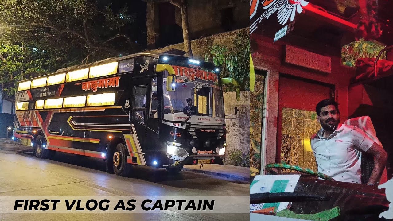 First Vlog As Bus Captain | Kolhapur - Mumbai 🔥,...#travel #travelvlog #youtube