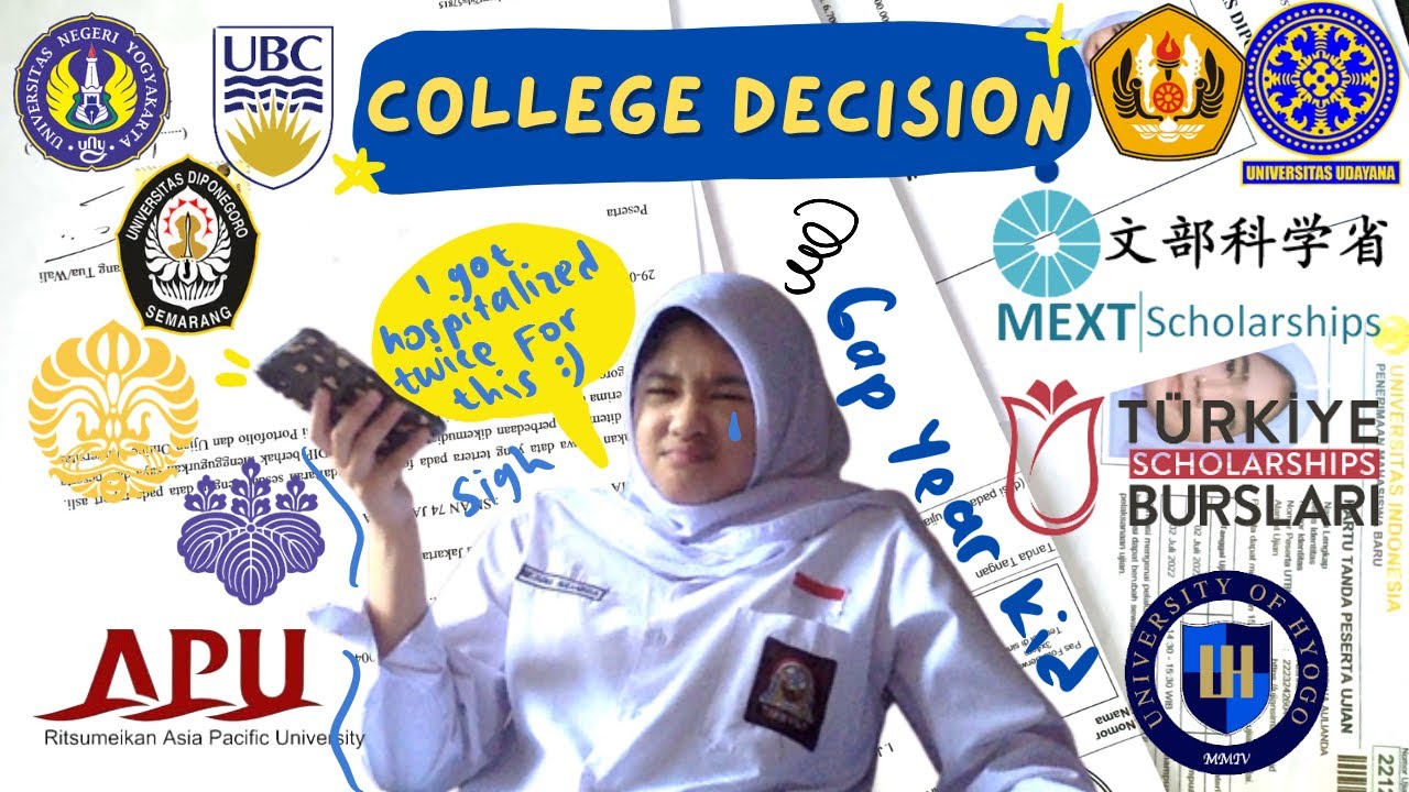College Decision & My University application journey | Gap Year & Public School Student | Indonesia
