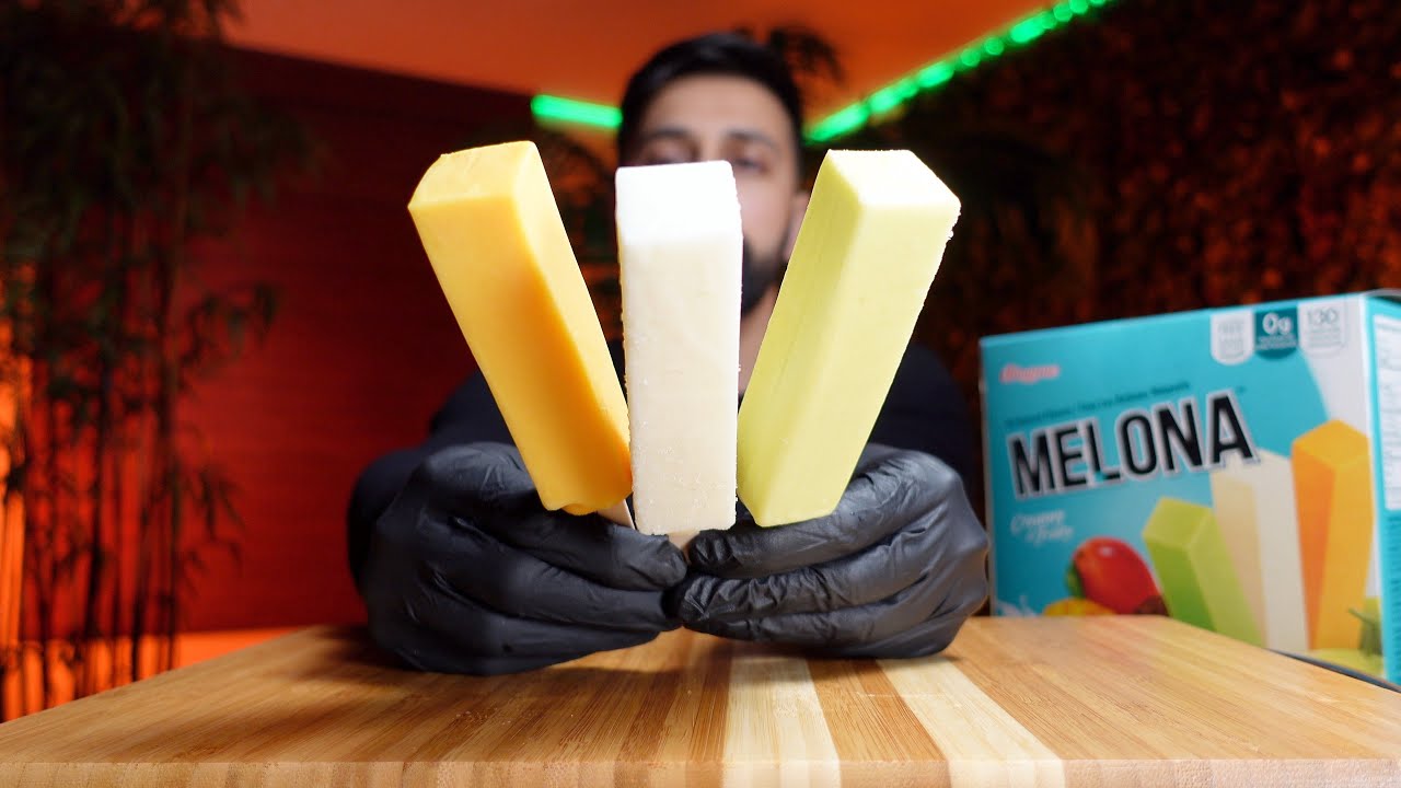 binggrae melona korean ice cream coconut mango and melon flavors | mukbang asmr (no talking)