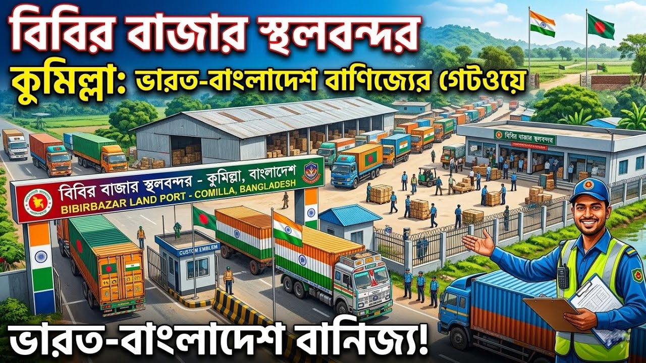 বাংলাদেশ–ভারত বাণিজ্যের প্রাণকেন্দ্র | বিবির বাজার স্থলবন্দর, কুমিল্লা 🇧🇩🇮🇳