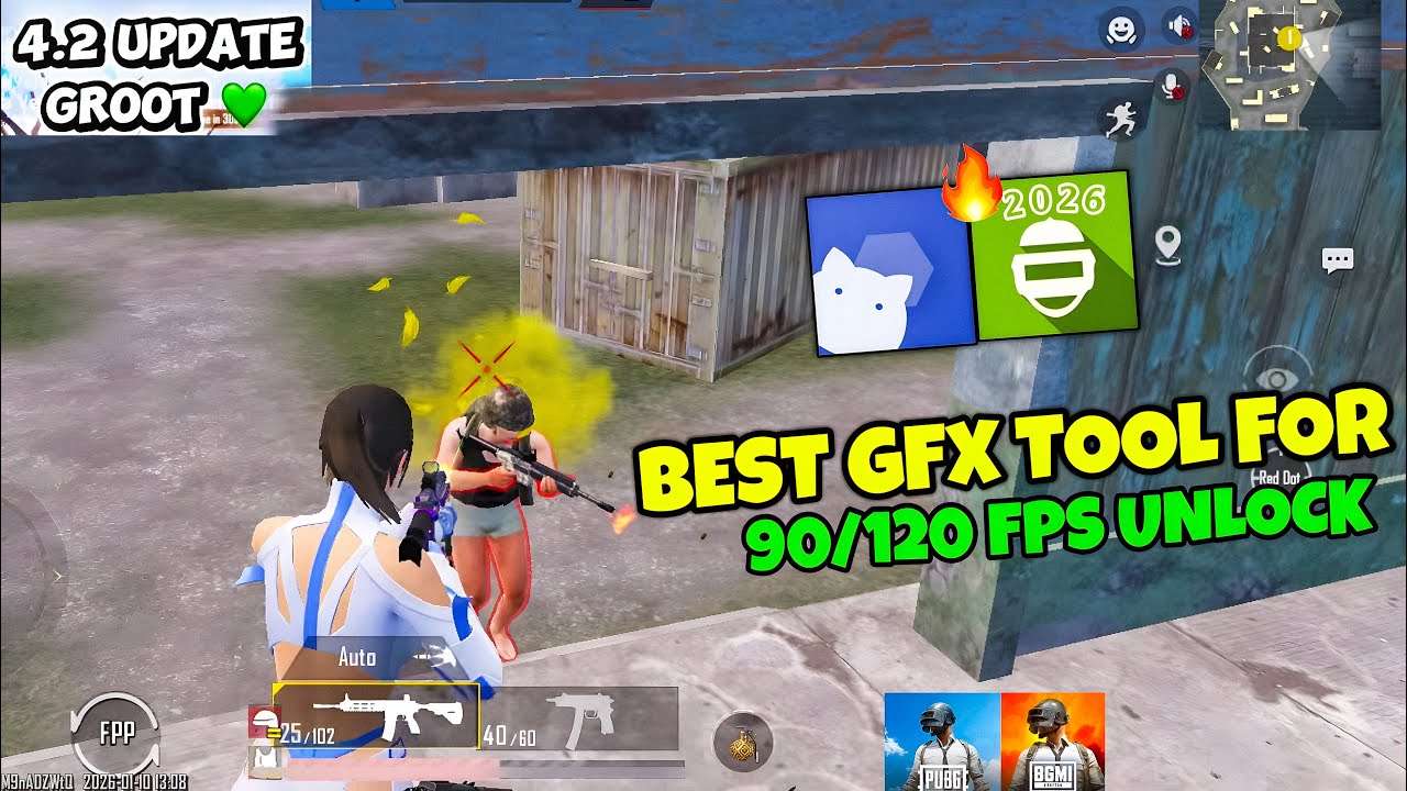 🔥 BEST GFX TOOL for PUBG/BGMI 4.2 🚀 Unlock 90/120 FPS on ANY Device | No Lag, No Ban! | Lag Fix 4.2