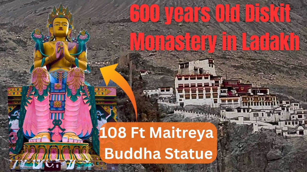 This View Took My Breath Away | Diskit Monastery & Maitreya Buddha Statue, Nubra Valley Ladakh |