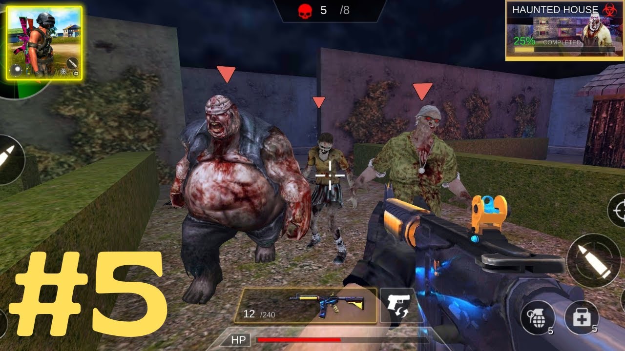Gun Strike : FPS Shooting Game || Haunted House _ Mission 1 - 5 || Android Gameplay [Part-5]