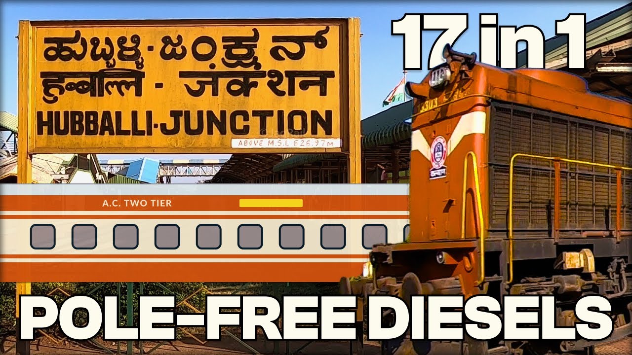 ALCO and EMD Trains from Diesel Paradise Hubli
