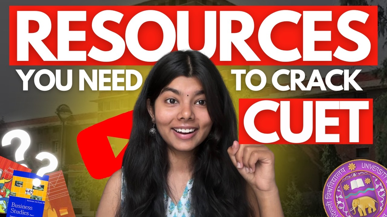 Resources you need to crack CUET'25 📕 : mock tests, books, youtube channels & more | Ashi Yadav