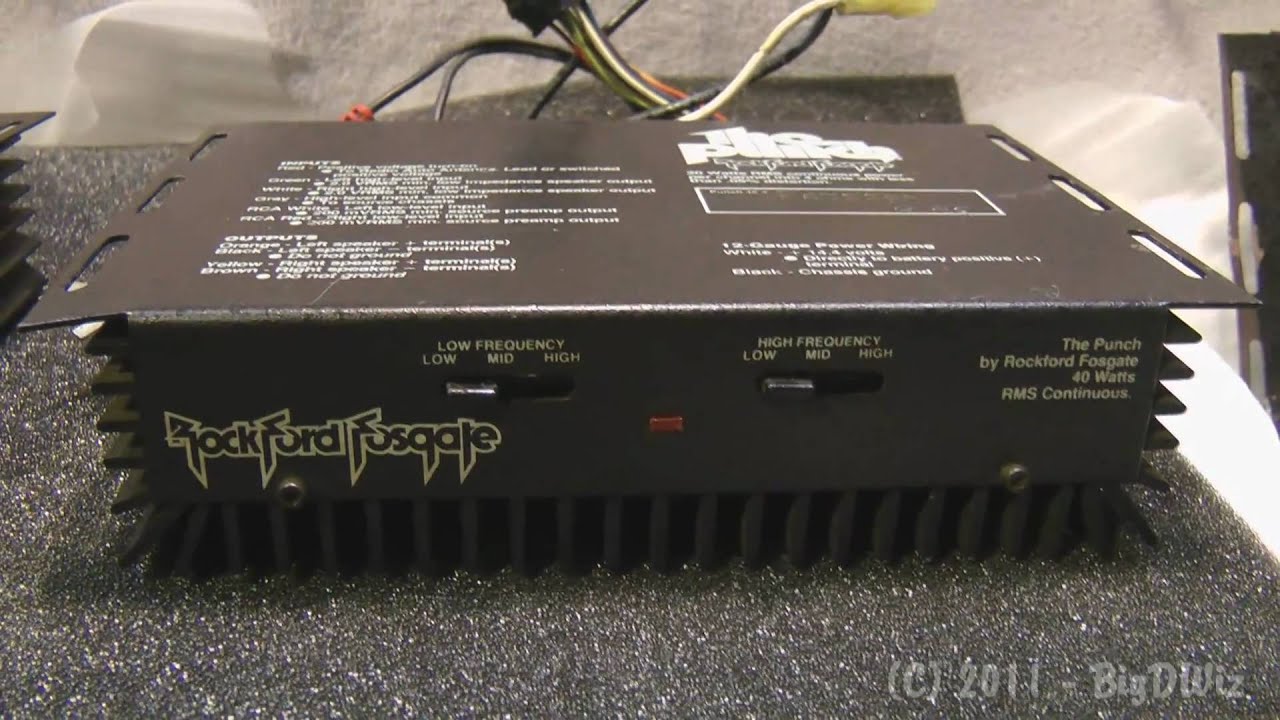 Vintage Rockford Fosgate Punch 40 Slider Amp Demo