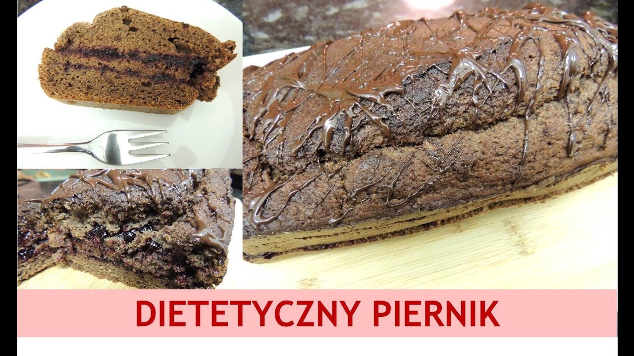 PRZEPIS NA DIETETYCZNE CIASTO NISKOKALORYCZNY PIERNIK Z POWIDŁAMI I POLEWĄ NA ŚWIĘTA