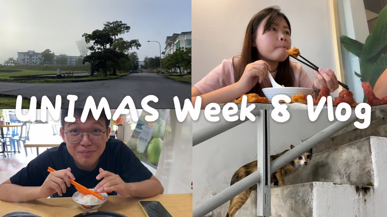 UNIMAS Week 8 Vlog | Food hunting, Meowmeow, Byebye AOT 