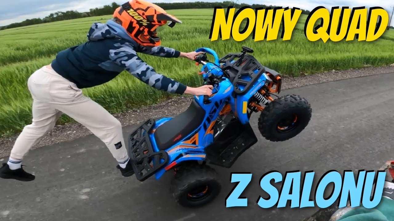 Kupiliśmy quada z salonu, a Młody po 10 minutach wpadł nim do rowu - Asix Hunter 125  Testy z Młodym