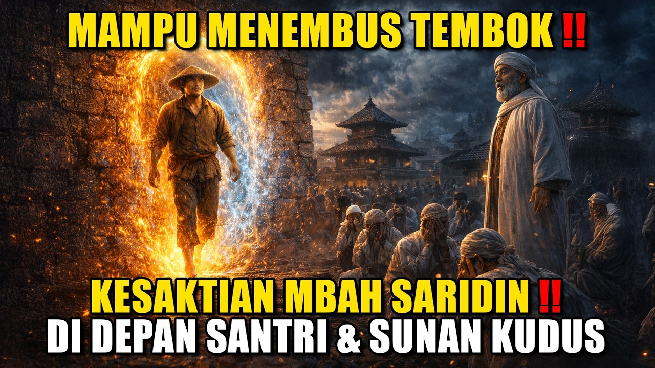 MERINDING! Legenda Mbah Saridin Menembus Tembok Tanpa Pintu di Hadapan Sunan Kudus