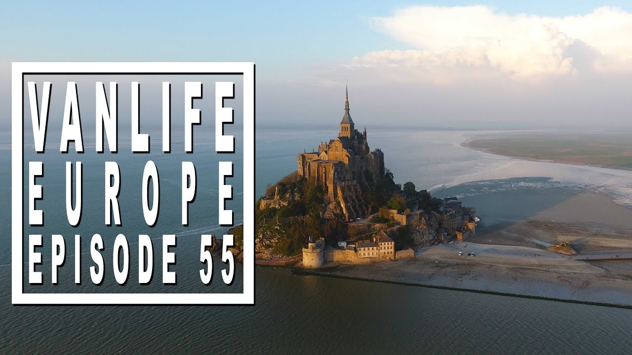 Vanlife Vlog: Mont Saint-Michel and WWII sites in Normandie.