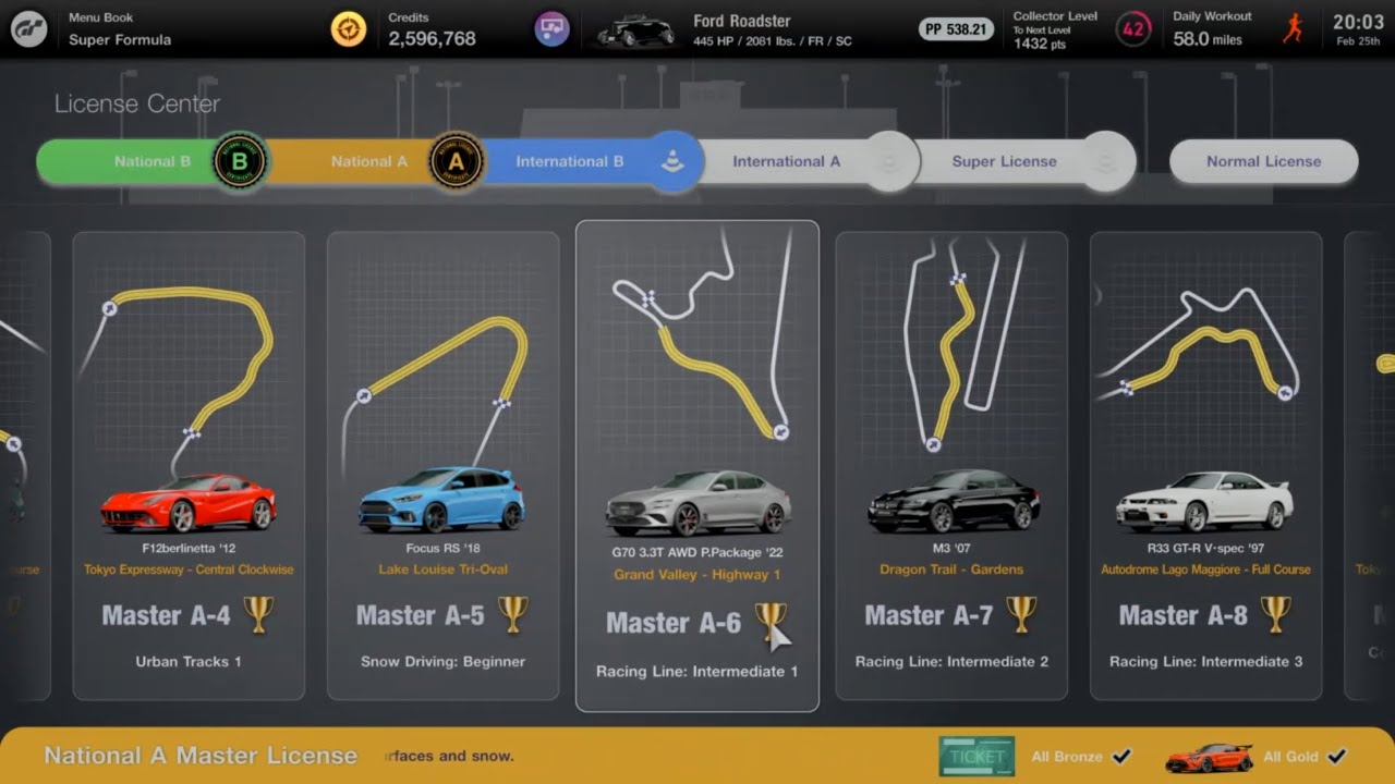 GT7 - Master National A-6 License - Gold