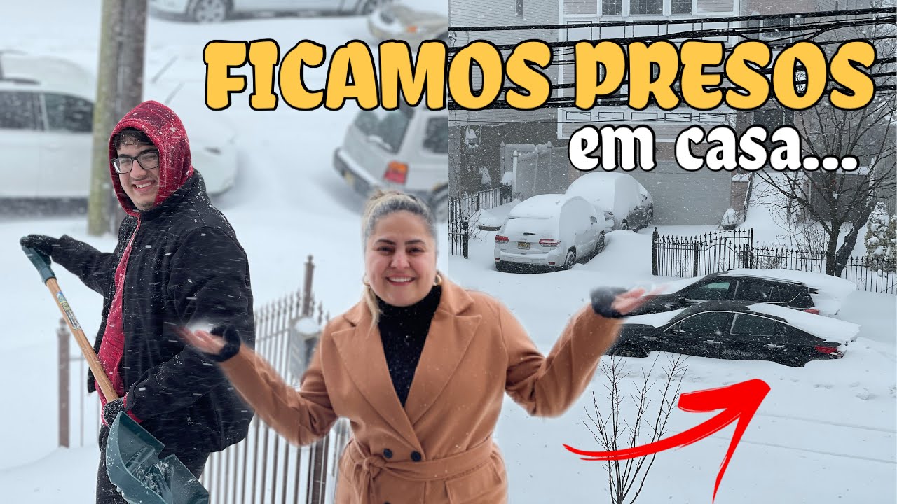 MUITA NEVE EM NEW JERSEY - A NOITE VIROU DIA 🥶❄️😱