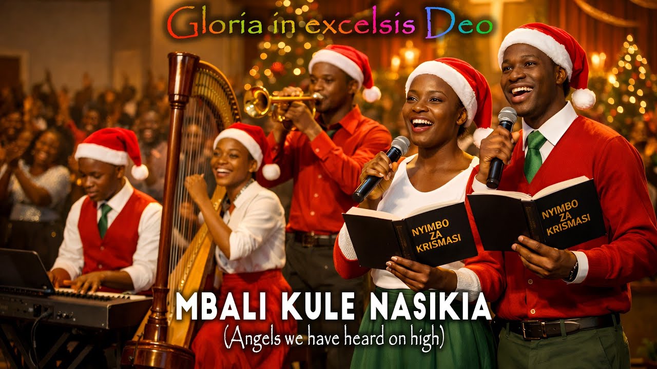 MBALI KULE NASIKIA | Angels we have heard on high — A Christmas song — Swahili version