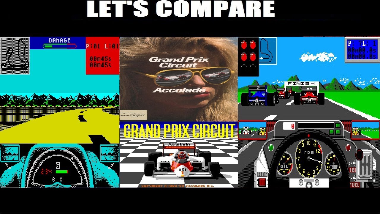 Let's Compare = Grand Prix Circuit (Spectrum/Amstrad/C64/Amiga)