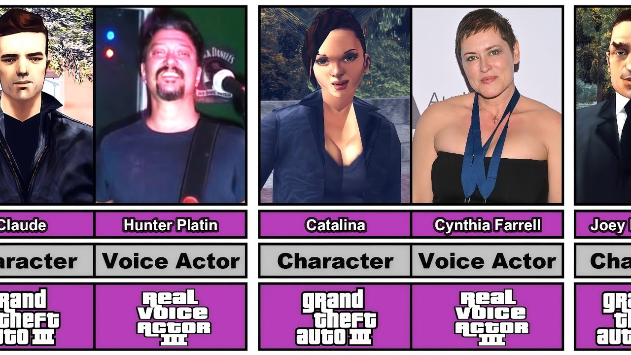 GTA 3 Characters and Their Real Voice Actors