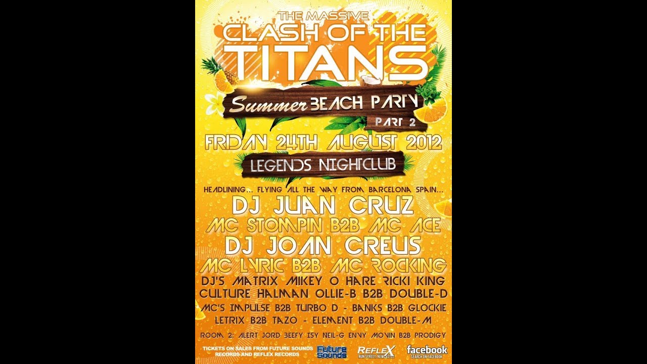 Dj Ricki King & Matrix Mc Turbo D B2B Impulse @ Clash Of The Titans Beach Party Part 2 24.08.2012