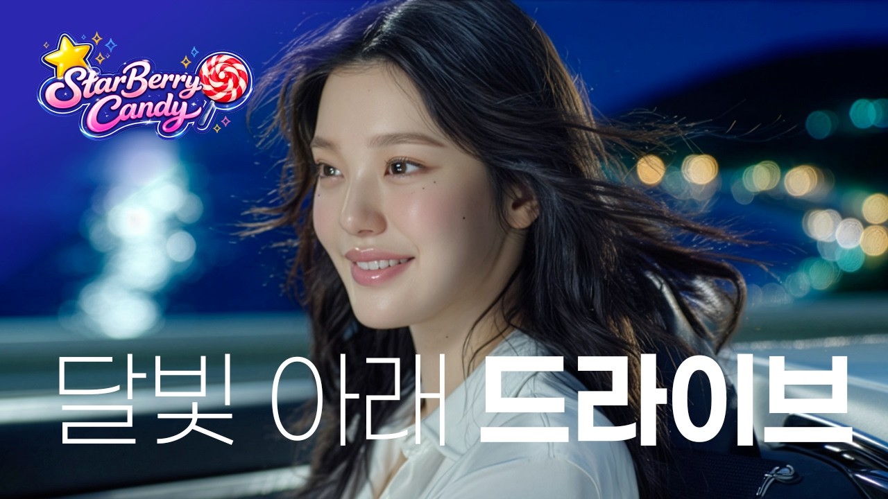 해안도로를 따라 달리는 한밤의 드라이브 | AI 기술 활용 | #MV #한밤의드라이브 #드라이브감성 #감성쇼츠 #kpop #StarBerryCandy
