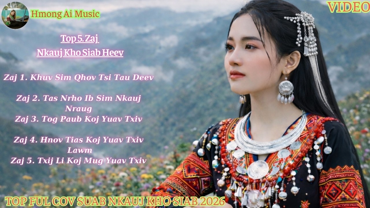 Top 5 Zaj Suab Nkauj Kho Siab Zoo Mloog Heev l Suab Nkauj Cover#zajnkaujkhosiab#hmongplaylist