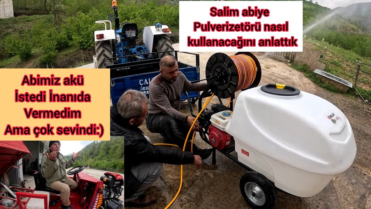 Bolat Pb 222 İlaç Pompayı Kurulum yapıp teslim Ettik / Akü İsteyen Müşteriye akü Vermedim!! Köy Vlog