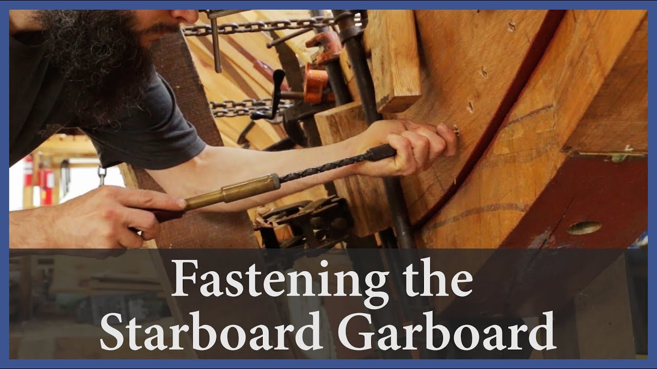 Acorn to Arabella - Journey of a Wooden Boat - Episode 73: Fastening the Starboard Garboard