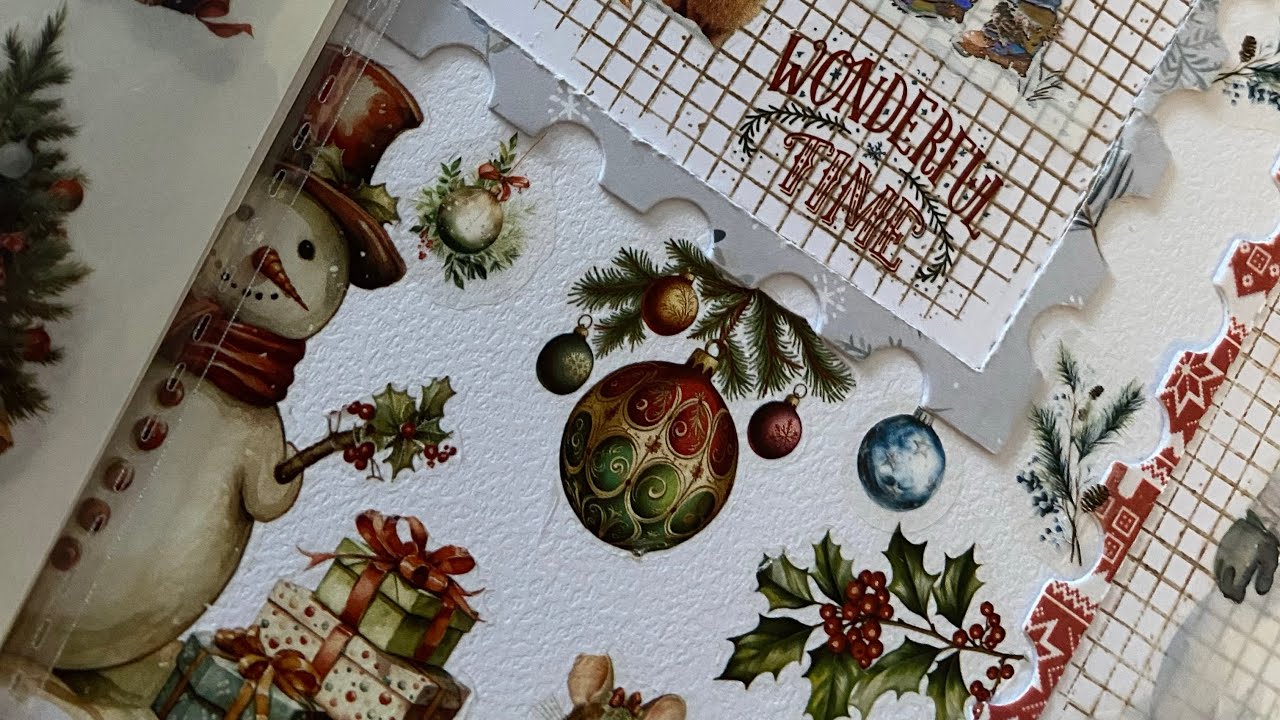 TUTO UNE PAGE DANS L'ESPRIT DE NOEL