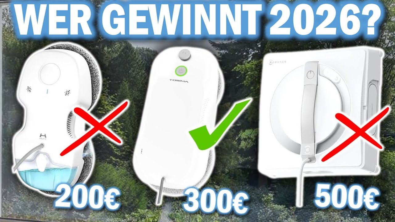 FENSTERPUTZROBOTER kaufen: Top 3 Fensterputzroboter 2026 im Vergleich!