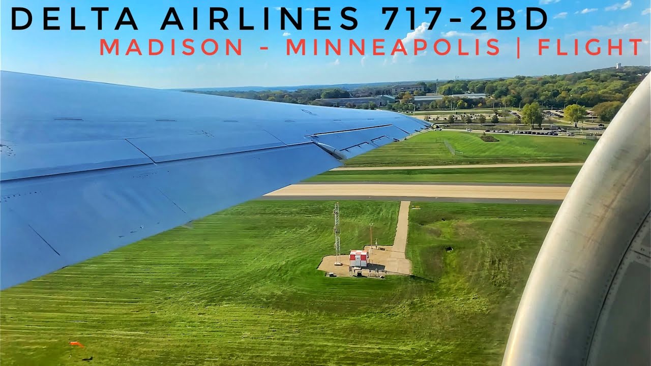 Delta Airlines 717-2BD [N954AT] Madison to Minneapolis | Full Flight