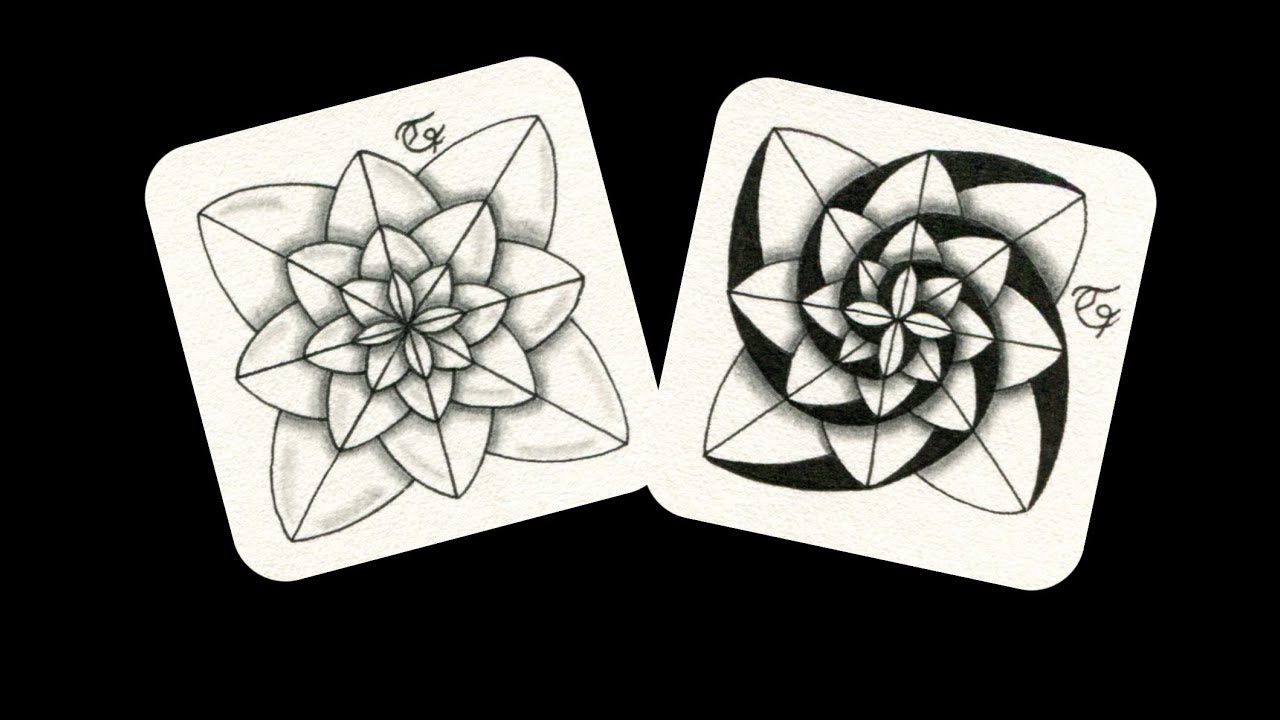 Aihsd - Anleitung zum Zeichnen eines Zentangle®-Musters - How to draw my Zentangle® pattern
