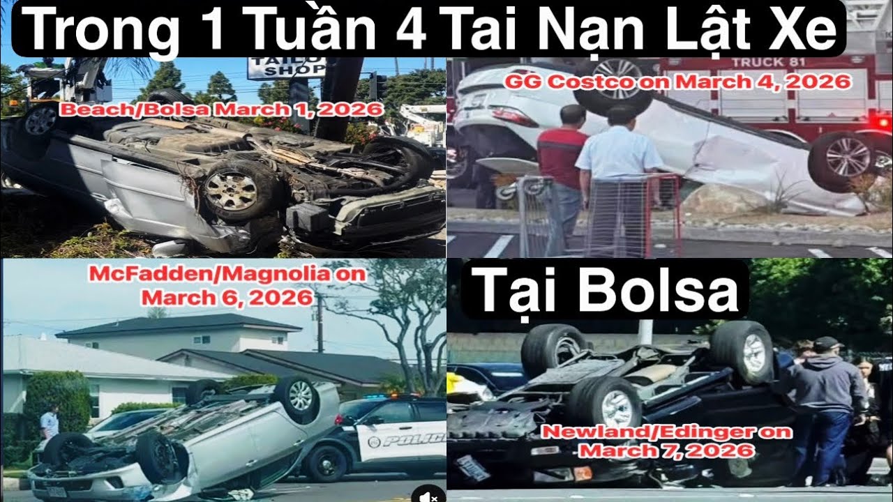 7 ngày xảy ra 4 vụ lật xe tại Bolsa ,thật là khủng khiếp 