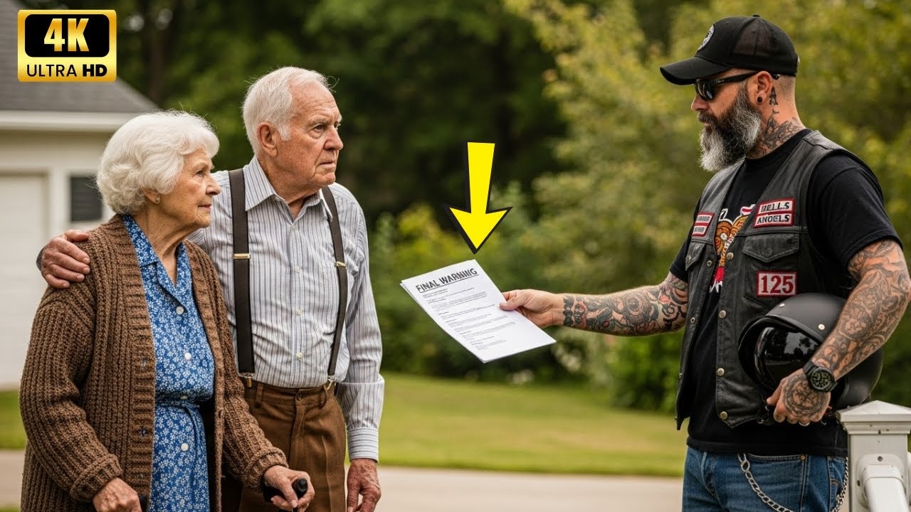 Sie versuchten, ein altes Ehepaar zu vertreiben – bis 20 Hells Angels auf ihrem Rasen standen