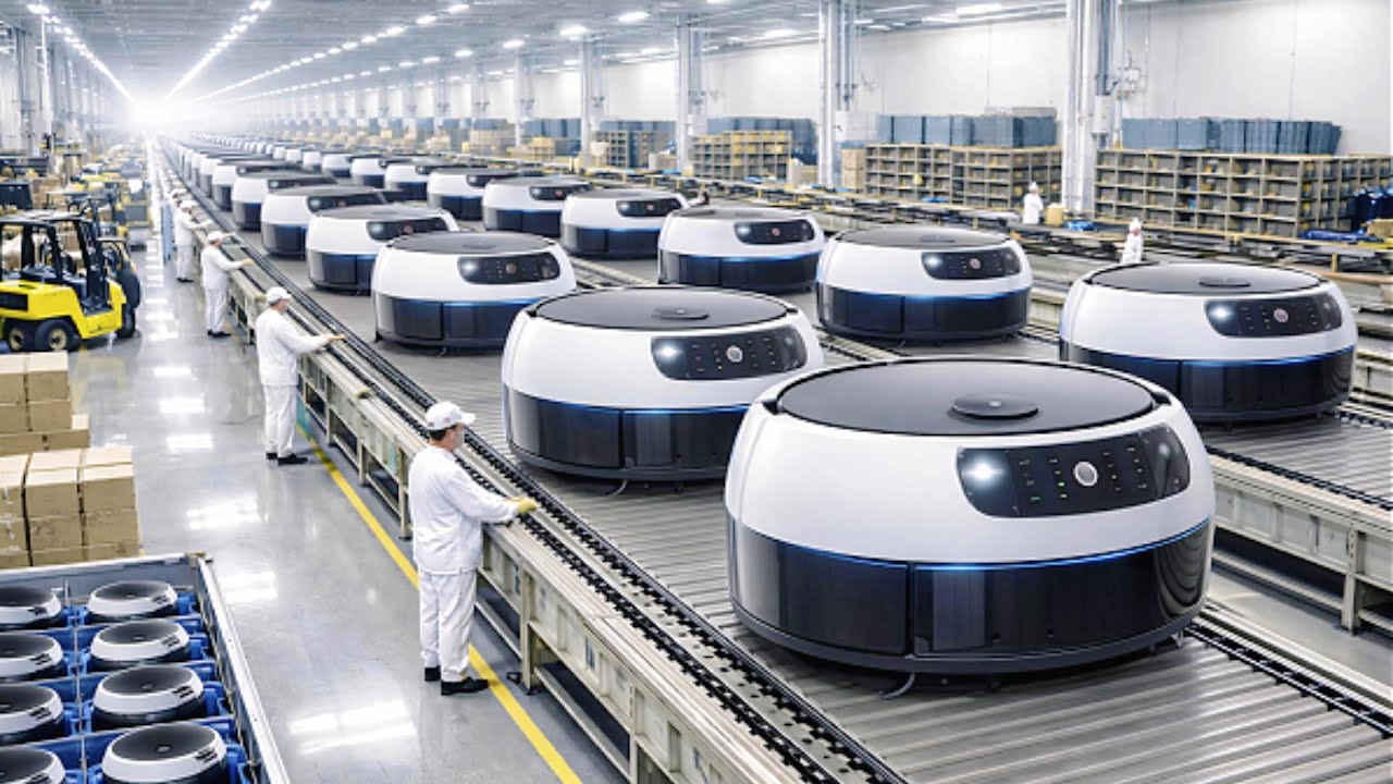 Inside a Robot Vacuum Factory: Motors, Sensors, Test Track