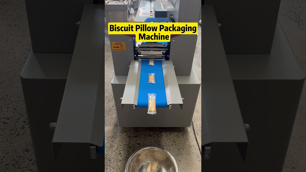 Auto Biscuit Pillow Packing Machine #pillowpackingmachine #biscuitpackingmachine #packingmachine