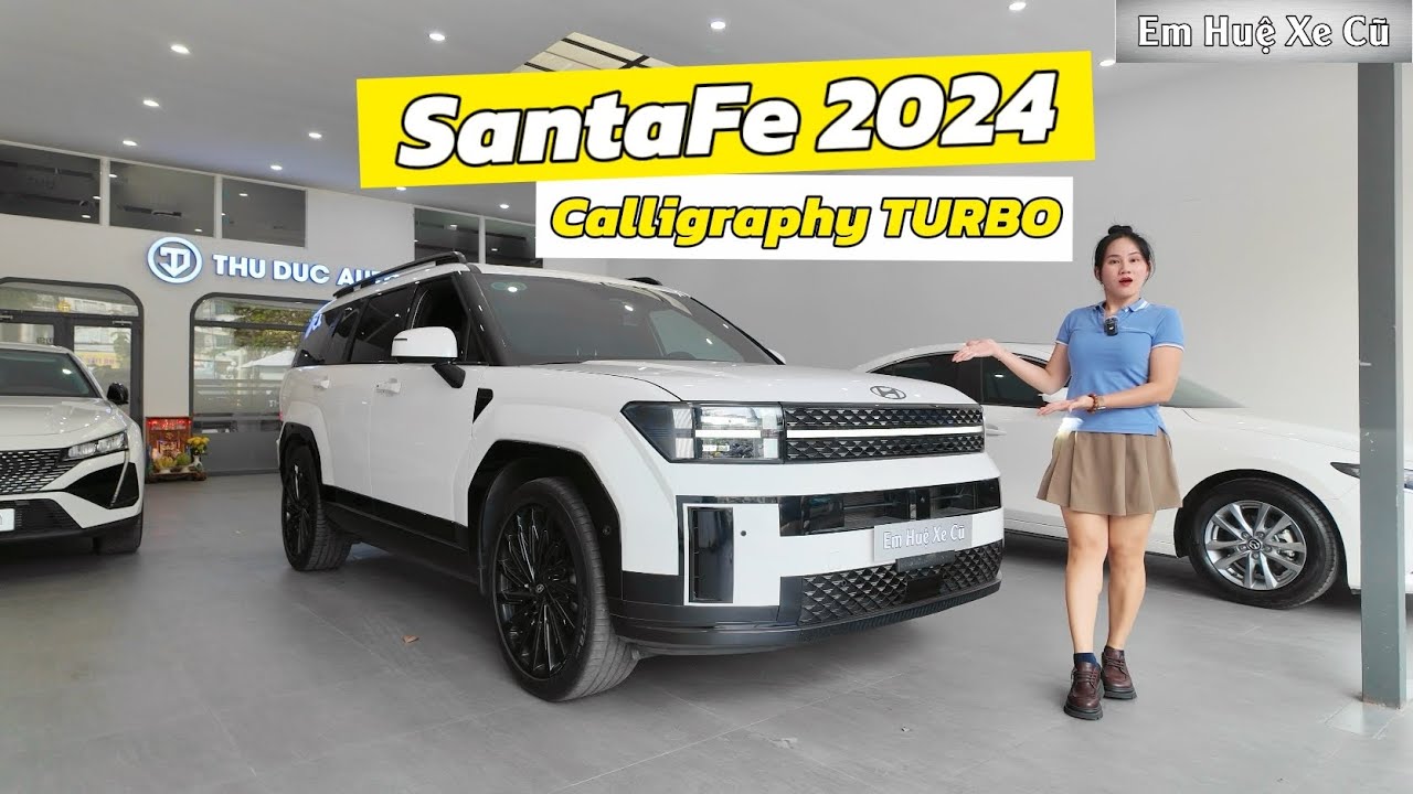 SantaFe 2024 Calligraphy Turbo Odo 17.000km – Bản Xăng Cao Cấp Nhất | Em Huệ Xe Cũ - Thu mua ô tô cũ