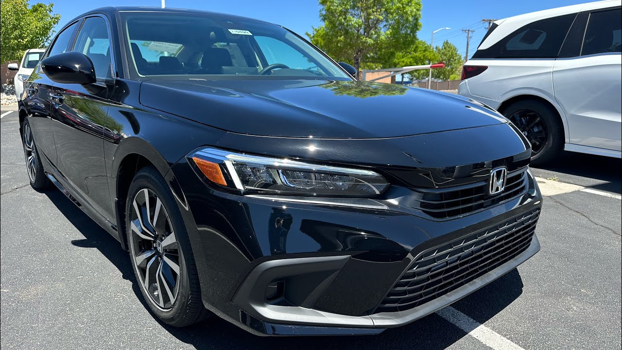 2023 Honda Civic Ex Sedan - Crystal Black Pearl - Walkaround