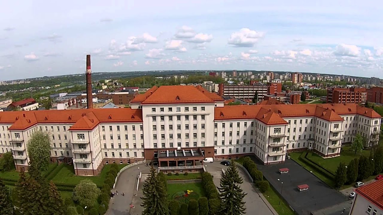 Kauno klinikų teritorija iš paukščio skrydžio