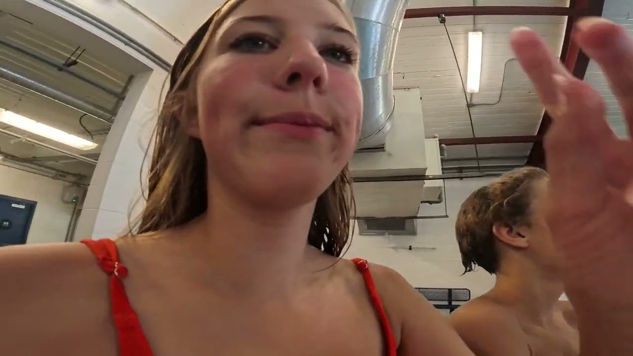 Front flip from the indoor diving board