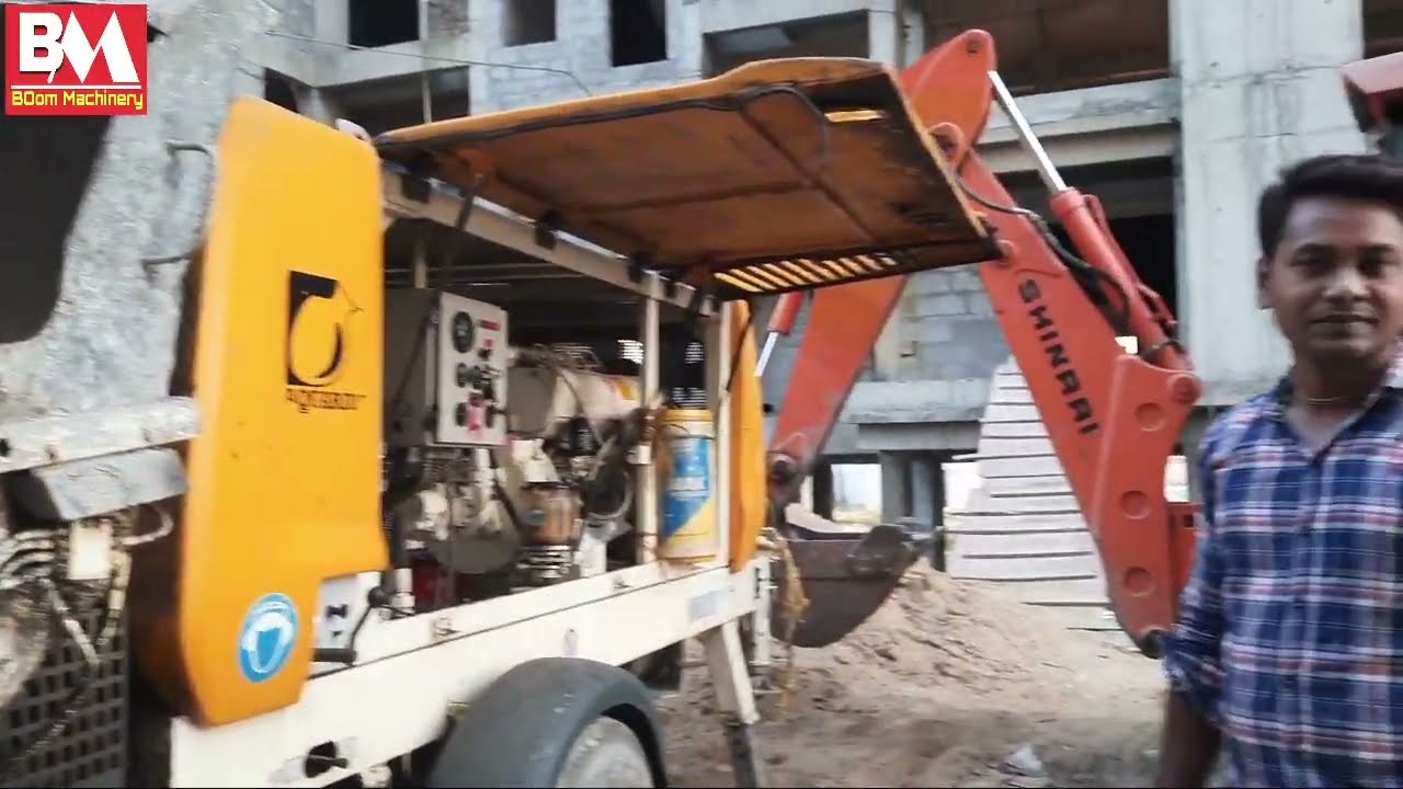 कंक्रीट पम्प क्या है? Its Working Details || Aquarius Concrete Pump1405 #Concreting #Tmgadi #miller