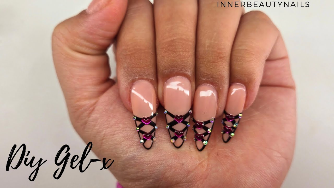 Watch Me Do My NAILS | GEL-X  DIY #nailart #youtube #tutorial