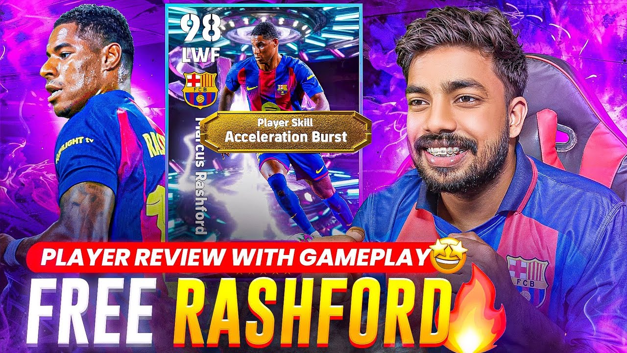 FREE RASHFORD PLAYER REVIEW 🤯💨 || ഇവനെ പിടിക്കാൻ കുറച്ച് പാടുപെടും 💀🔥.
