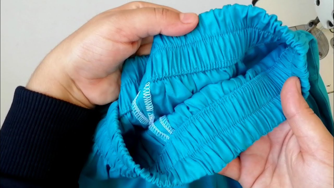 تقنيات الخياطة للمبتدئين | طريقة تشطيب دورة الحزام لسروال👖بالاستيك Sewing Techniques For Beginners