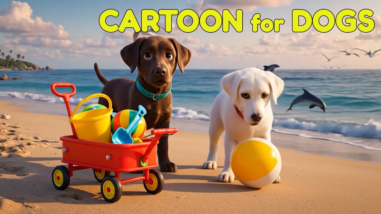 24 часа мультфильмов для собак🐾Бодрящая музыка для собак🐾Расслабляющая музыка для игривых собак