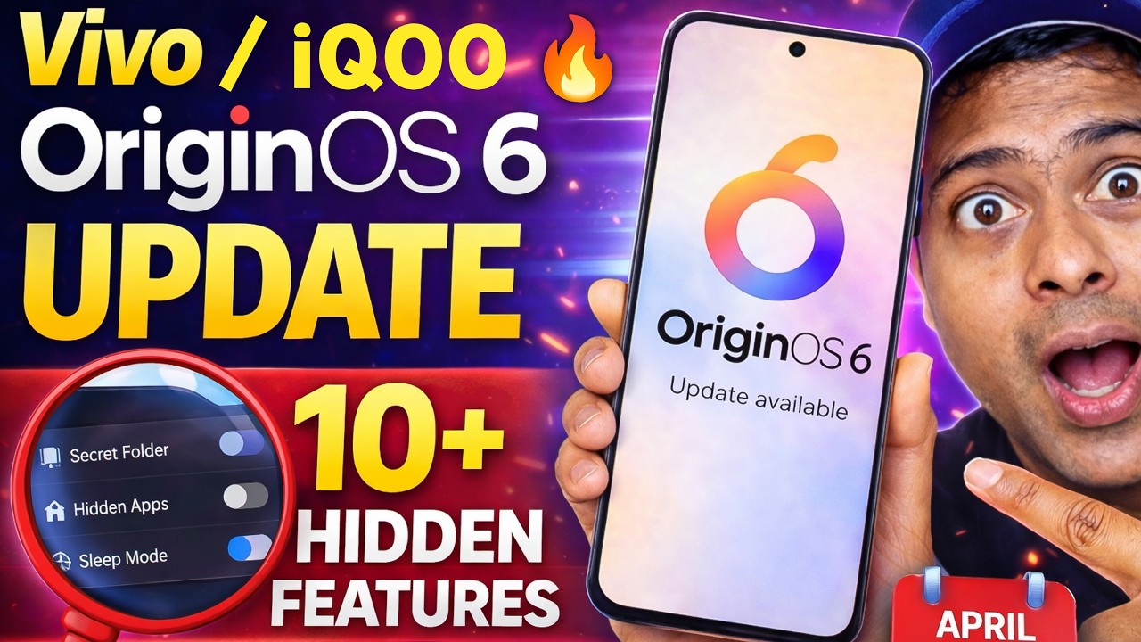 OriginOS 6 Update 🔥 10+ Hidden Features You MUST Try! 😱 | Vivo Android 16 Latest Update 2026