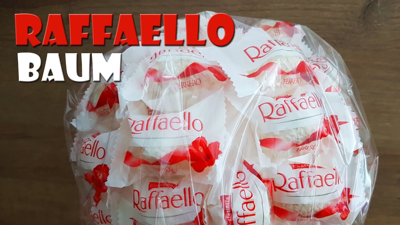 Geschenkidee Raffaello Baum selber machen - gift idea ferrero tree DIY