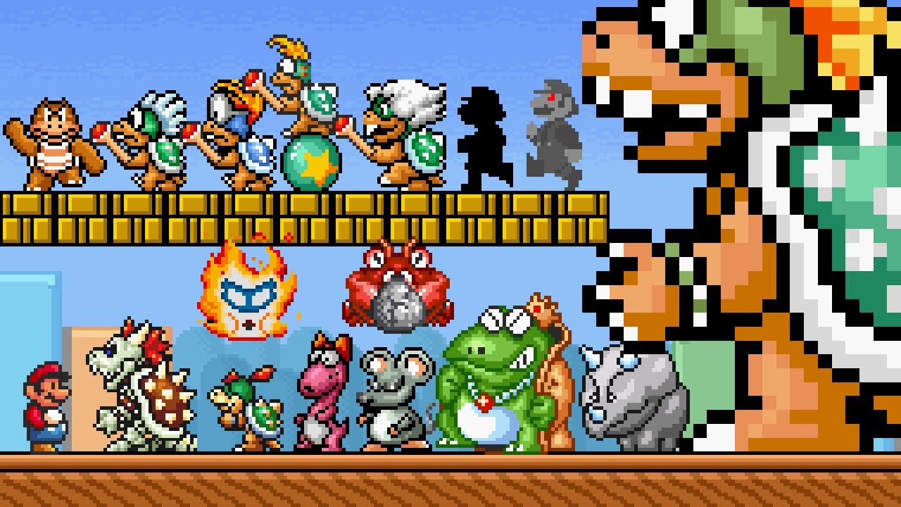Super Mario Bros. 3 - All New Bosses (SM4J)