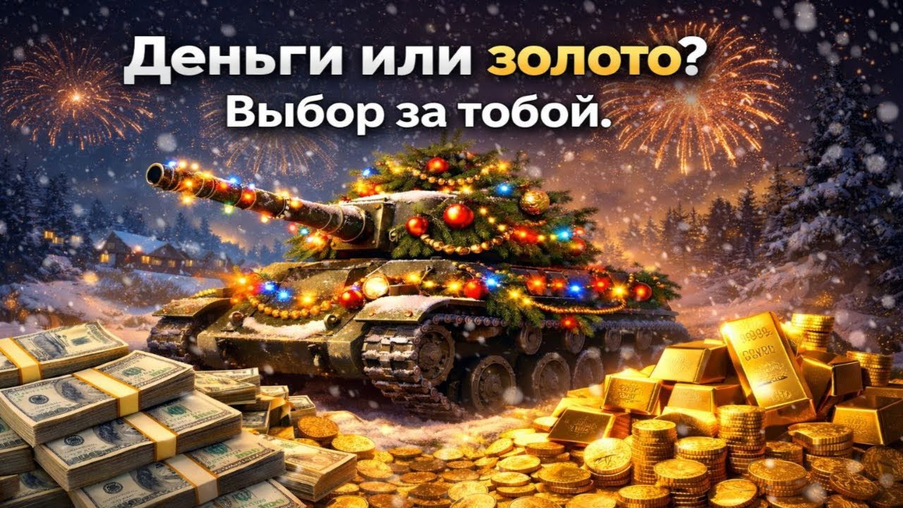 РАЗДАЮ новогодний КЭШ ◉ World of Tanks